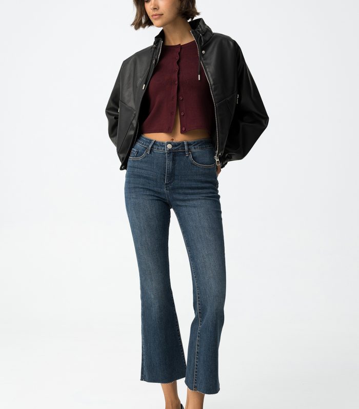 Jeans Push-Up Cropped Flare