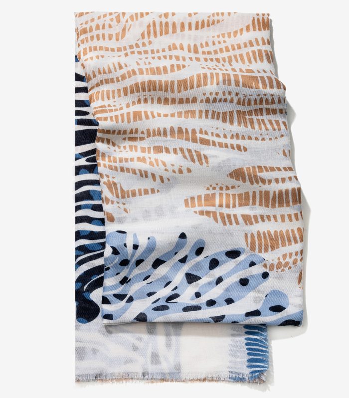 Lenço com padrão abstrato