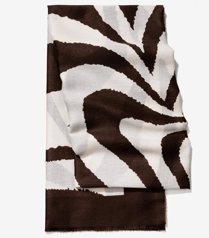 Lenço Estampado Chocolate