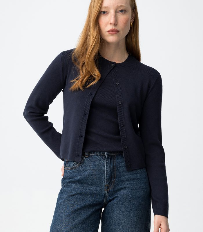 Cardigan minimalista