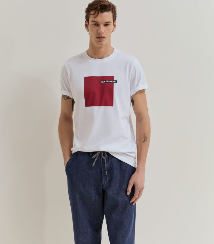 T-shirt em algodão