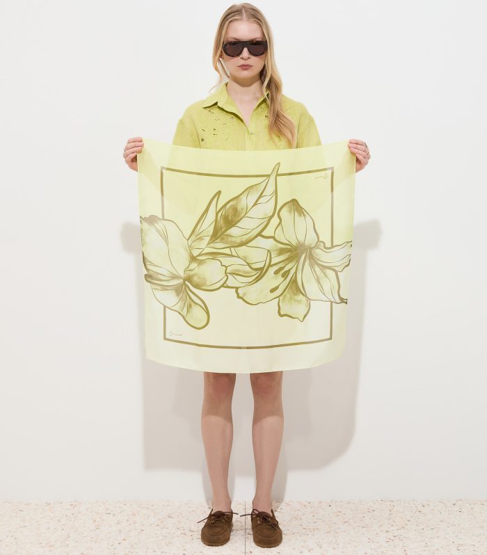 Lenço com estampado