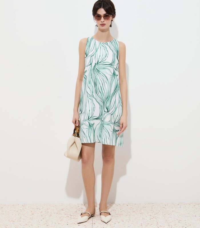 Vestido curto estampado
