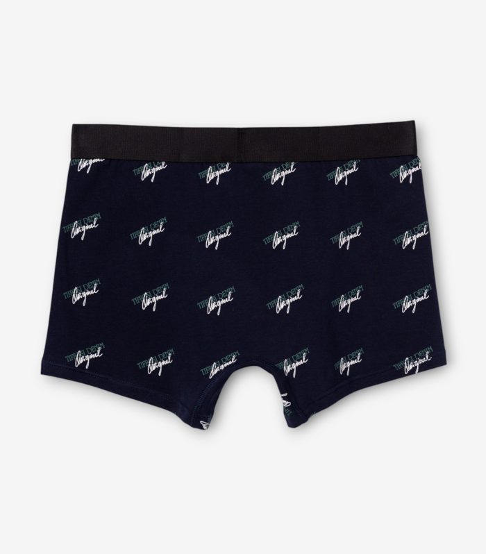 Boxers azul logo repetido