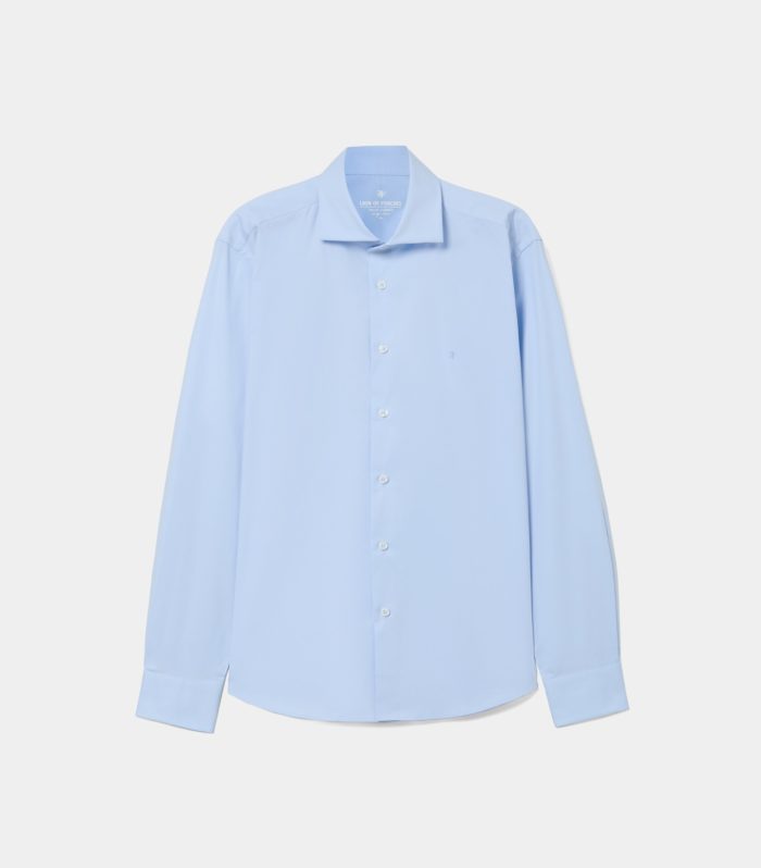 Camisa slim fit em algodão