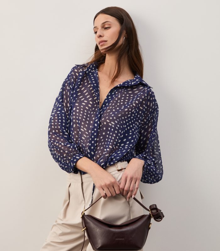 Blusa fluida estampada