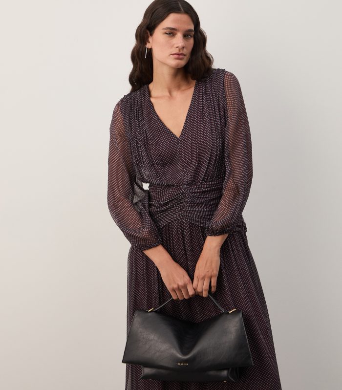 Vestido midi estampado