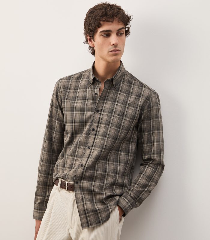Camisa xadrez slim fit
