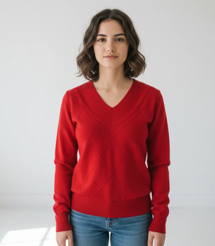 Camisola decote em V