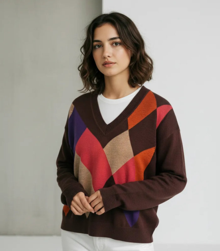 Camisola decote em V
