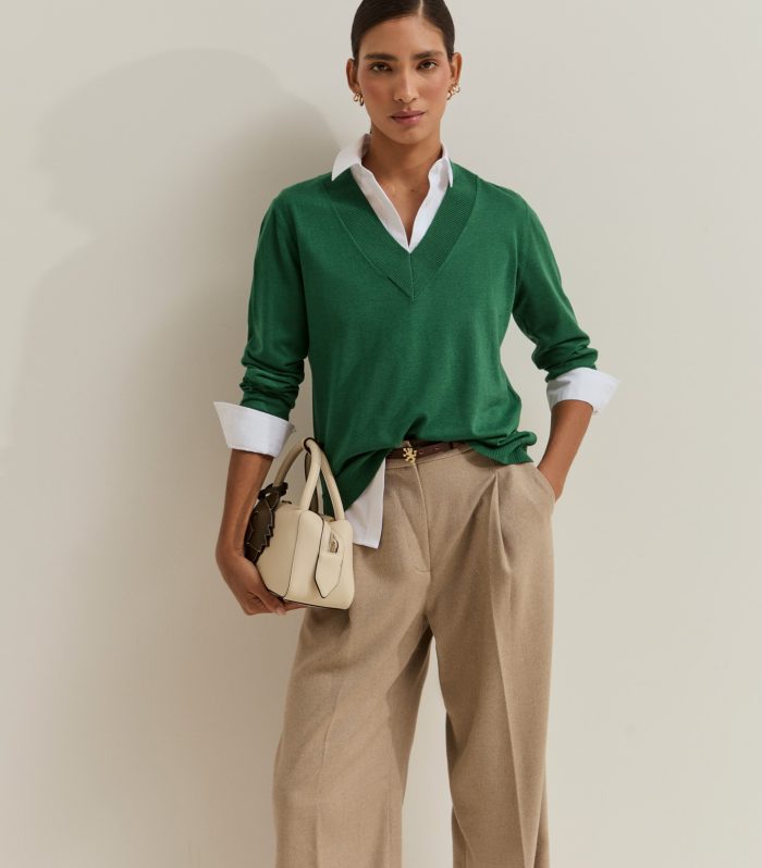 Camisola de malha com lã